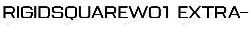 RigidSquareW01 Extra字体转换